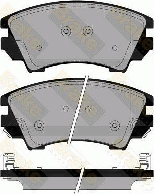 Brake Engineering PA1778 - Комплект спирачно феродо, дискови спирачки vvparts.bg
