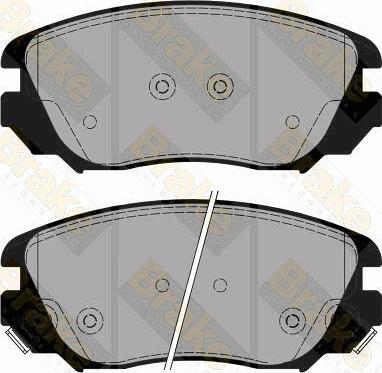 Brake Engineering PA1777 - Комплект спирачно феродо, дискови спирачки vvparts.bg