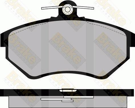 Brake Engineering PA819 - Комплект спирачно феродо, дискови спирачки vvparts.bg