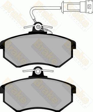 Brake Engineering PA870 - Комплект спирачно феродо, дискови спирачки vvparts.bg