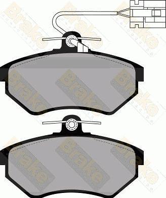 Brake Engineering PA872 - Комплект спирачно феродо, дискови спирачки vvparts.bg