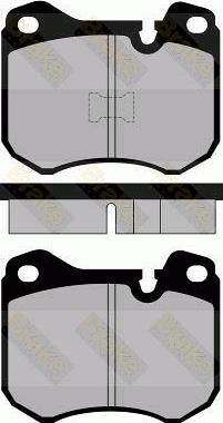 Brake Engineering PA397 - Комплект спирачно феродо, дискови спирачки vvparts.bg