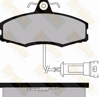 BETTAPARTS BDP688 - Комплект спирачно феродо, дискови спирачки vvparts.bg