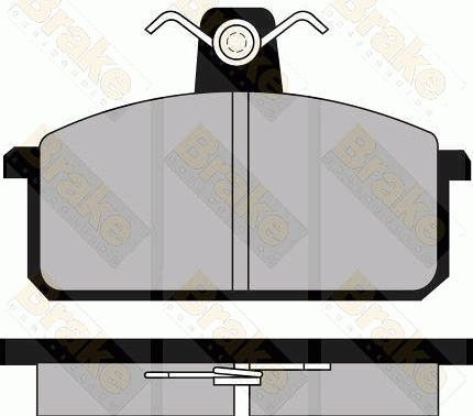 Brake Engineering PA350 - Комплект спирачно феродо, дискови спирачки vvparts.bg