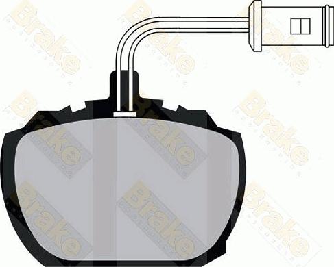 Brake Engineering PA319 - Комплект спирачно феродо, дискови спирачки vvparts.bg