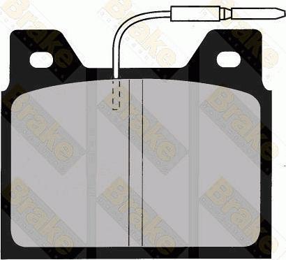 Brake Engineering PA261 - Комплект спирачно феродо, дискови спирачки vvparts.bg