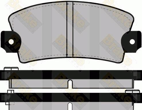 Spidan 32581 - Комплект спирачно феродо, дискови спирачки vvparts.bg