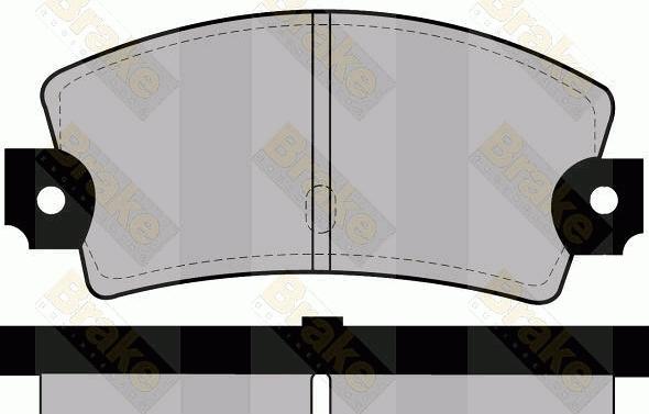 Brake Engineering PA276 - Комплект спирачно феродо, дискови спирачки vvparts.bg