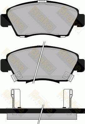 LUCAS GDB1183 - Комплект спирачно феродо, дискови спирачки vvparts.bg