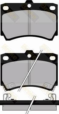 KRIEGER FAHRZEUGBAU 950006200 - Комплект спирачно феродо, дискови спирачки vvparts.bg