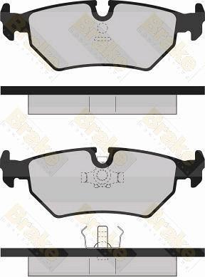 Brake Engineering PA707 - Комплект спирачно феродо, дискови спирачки vvparts.bg