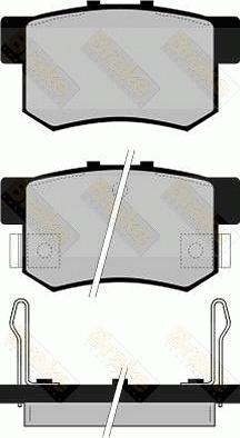 Brake Engineering PA738 - Комплект спирачно феродо, дискови спирачки vvparts.bg