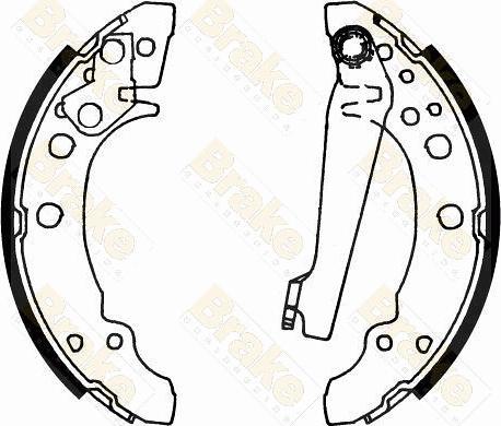 Brake Engineering SH1166 - Комплект спирачна челюст vvparts.bg