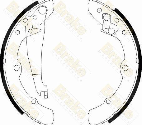 Brake Engineering SH1113 - Комплект спирачна челюст vvparts.bg