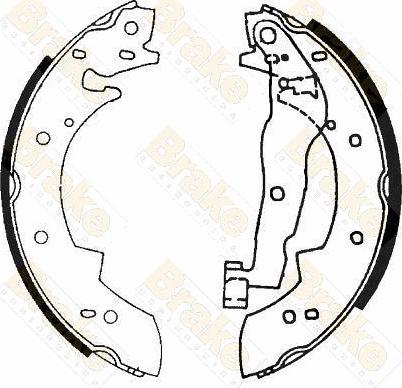 Brake Engineering SH1177 - Комплект спирачна челюст vvparts.bg