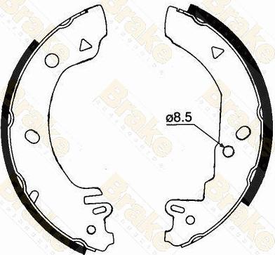 Brake Engineering SH1280 - Комплект спирачна челюст vvparts.bg