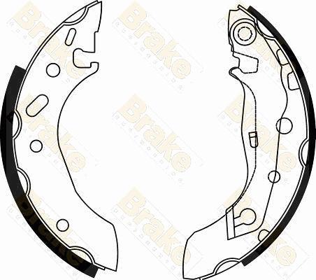 Brake Engineering SH2495 - Комплект спирачна челюст vvparts.bg