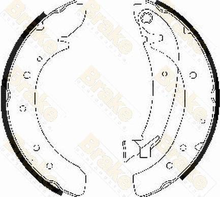 Brake Engineering SH2469 - Комплект спирачна челюст vvparts.bg