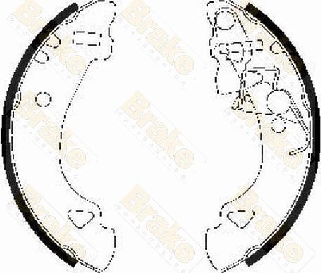 Brake Engineering SH2482 - Комплект спирачна челюст vvparts.bg