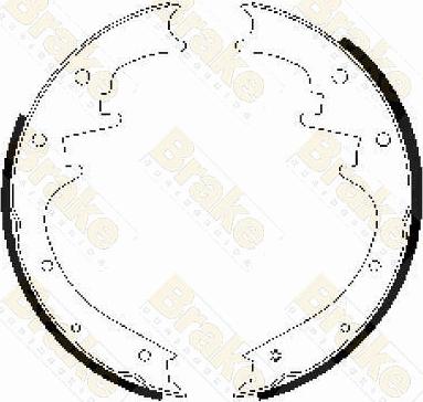 Brake Engineering SH2479 - Комплект спирачна челюст vvparts.bg