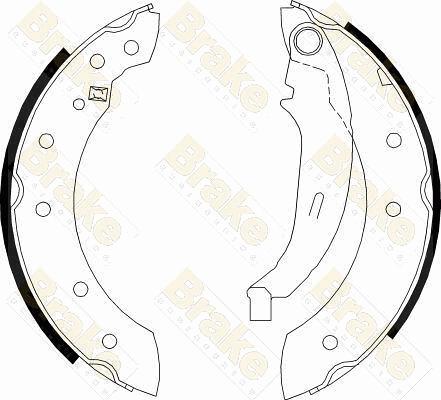 Brake Engineering SH2474 - Комплект спирачна челюст vvparts.bg