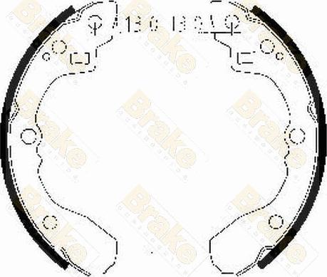 Brake Engineering SH2471 - Комплект спирачна челюст vvparts.bg