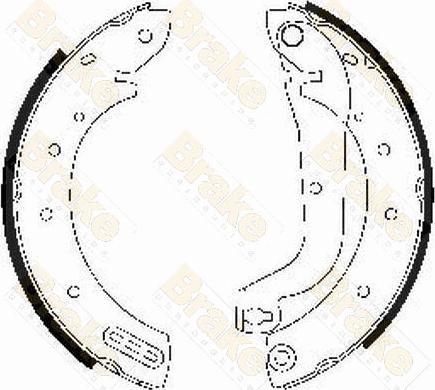 Brake Engineering SH2472 - Комплект спирачна челюст vvparts.bg