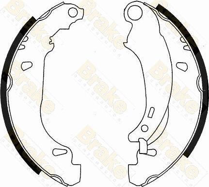 Brake Engineering SH2541 - Комплект спирачна челюст vvparts.bg