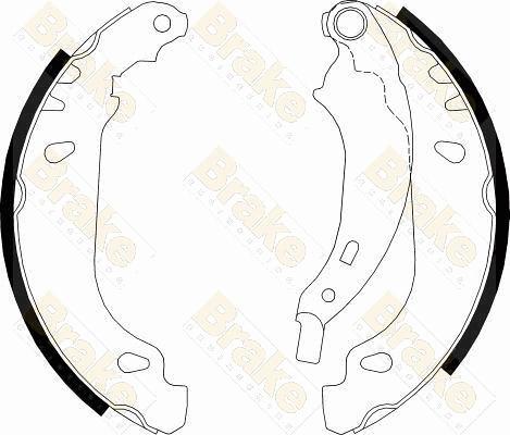 Brake Engineering SH2548 - Комплект спирачна челюст vvparts.bg