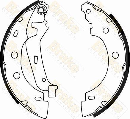 Brake Engineering SH2547 - Комплект спирачна челюст vvparts.bg