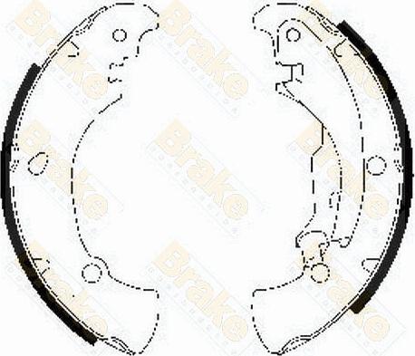 Brake Engineering SH2505 - Комплект спирачна челюст vvparts.bg