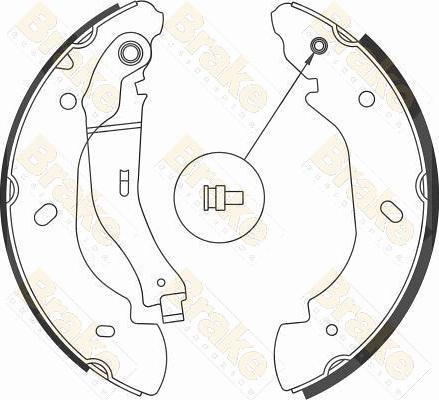 Brake Engineering SH2583 - Комплект спирачна челюст vvparts.bg