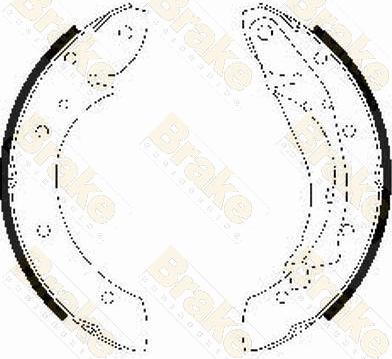 Brake Engineering SH2526 - Комплект спирачна челюст vvparts.bg