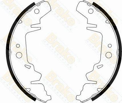 Brake Engineering SH2527 - Комплект спирачна челюст vvparts.bg