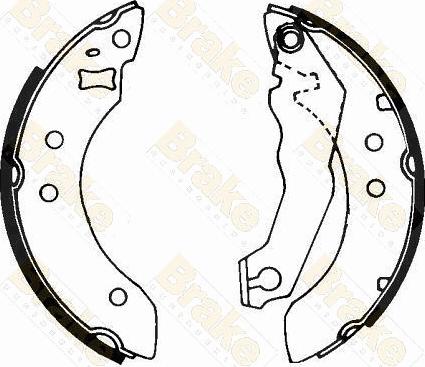 Brake Engineering SH2151 - Комплект спирачна челюст vvparts.bg