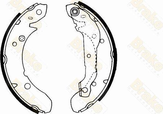 Brake Engineering SH2152 - Комплект спирачна челюст vvparts.bg