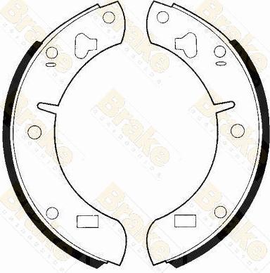 Brake Engineering SH2129 - Комплект спирачна челюст vvparts.bg