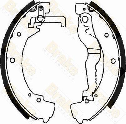 Brake Engineering SH2378 - Комплект спирачна челюст vvparts.bg