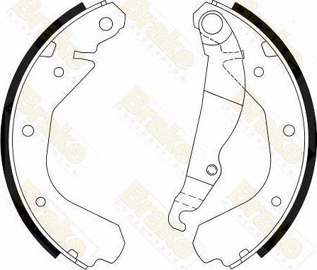 Brake Engineering SH2212 - Комплект спирачна челюст vvparts.bg