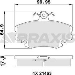 Valeo 671155 - Комплект спирачно феродо, дискови спирачки vvparts.bg