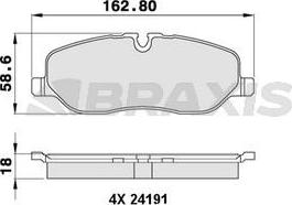 Lucas Electrical 6116311 - Комплект спирачно феродо, дискови спирачки vvparts.bg