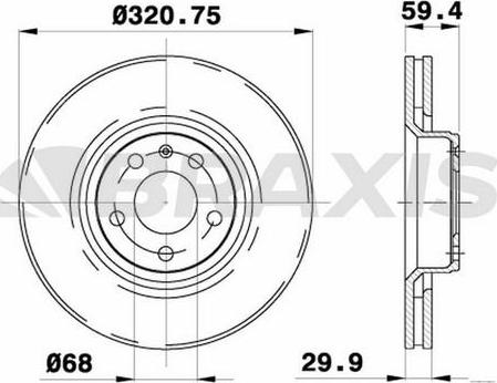 Braxis AD0182 - Спирачен диск vvparts.bg