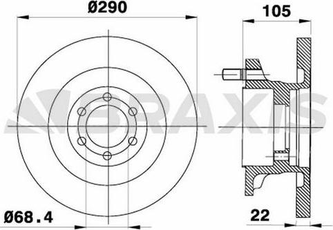 Stellox 85-00870-SX - Спирачен диск vvparts.bg