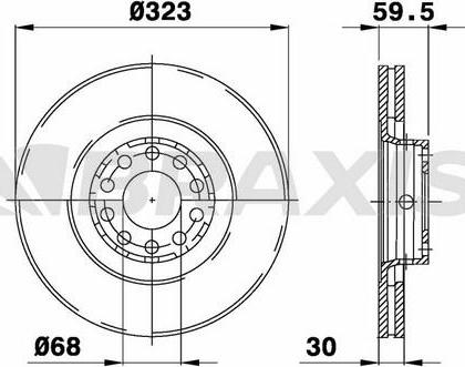 Braxis AD1046 - Спирачен диск vvparts.bg