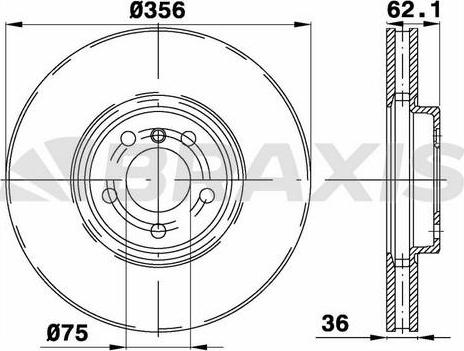 Braxis AD1088 - Спирачен диск vvparts.bg