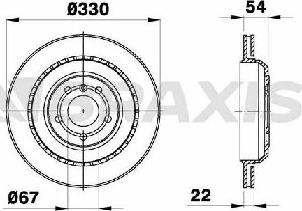 Braxis AE0409 - Спирачен диск vvparts.bg