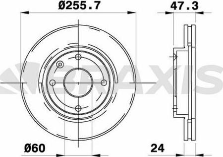 Braxis AE0477 - Спирачен диск vvparts.bg