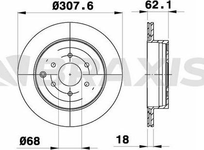 Braxis AE0592 - Спирачен диск vvparts.bg