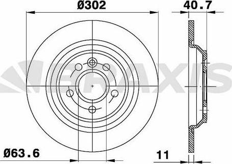 Braxis AE0514 - Спирачен диск vvparts.bg