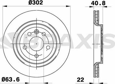 Braxis AE0530 - Спирачен диск vvparts.bg